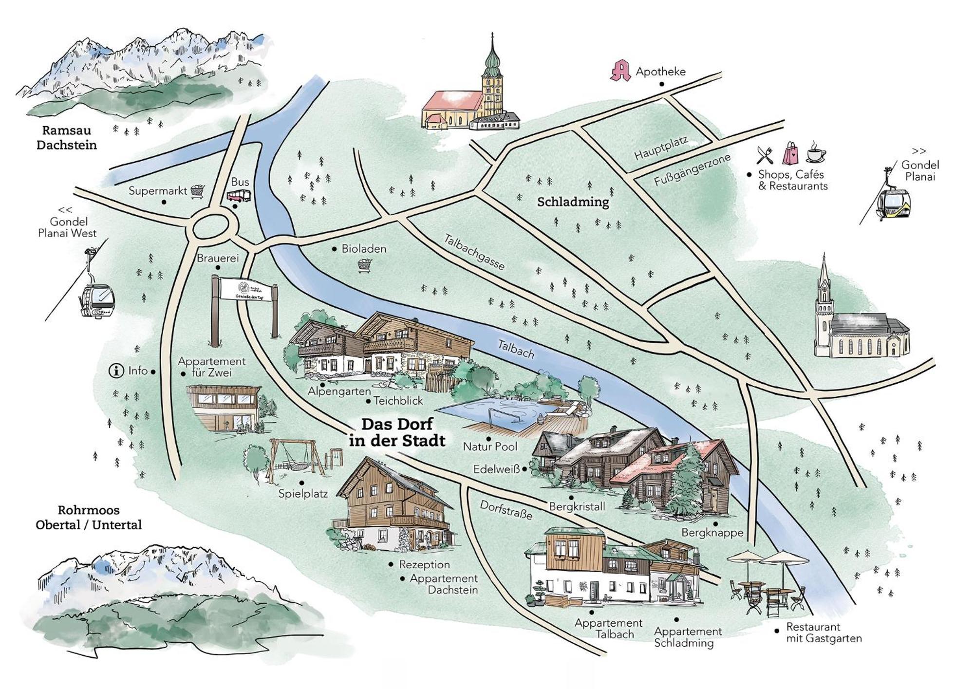 Das Dorf In Der Stadt Schladming Εξωτερικό φωτογραφία